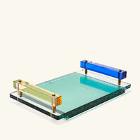 reflections copenhagen panama tray rectangular large green