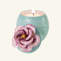 villari acapulco ibiscus scented candle   aquamarine