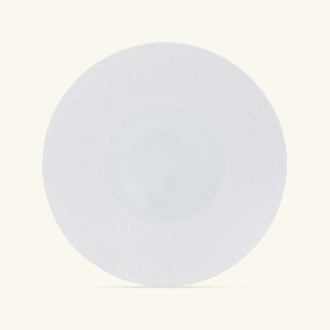 bernardaud ecume soup plate round white 27cm