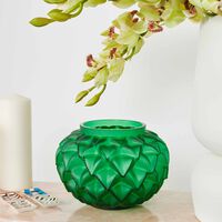 lalique languedoc vase small green