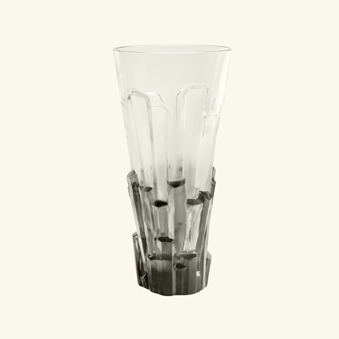 lalique terramineral basalte vase extra large clear