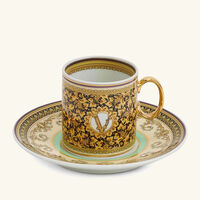 versace barocco mosaic tea cup saucer pattern