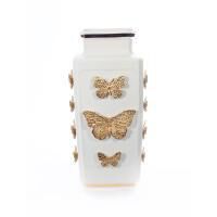 Myra Porcelain Rectangular Butterfly Vase, small