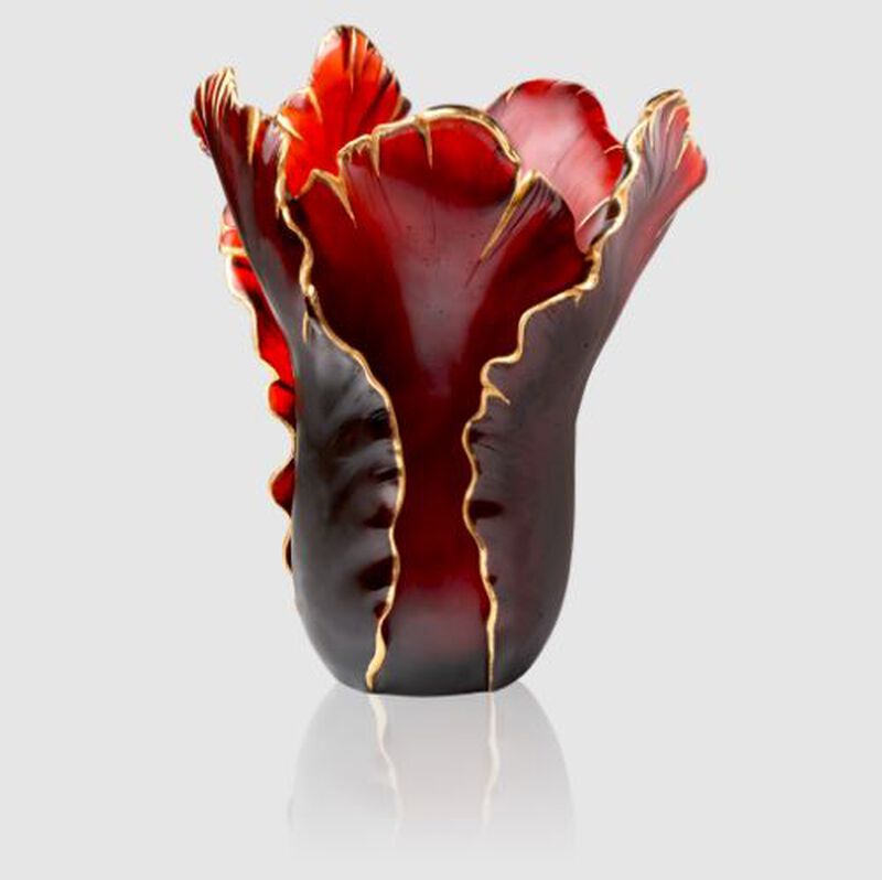 Tulipe Magnum Vase Red & Gold, large