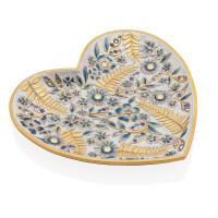 Aria Floral Heart Trinket Tray, small