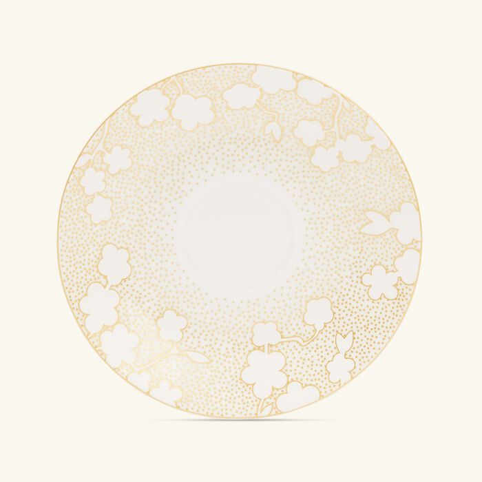 برناردو فنجان الشاي ريف مع صحنه باللون الذهبي