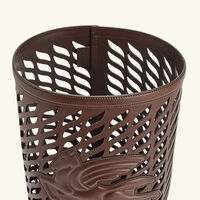 etro drill waste basket brown