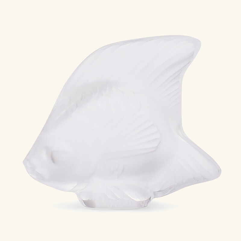 lalique fish figurine small clear