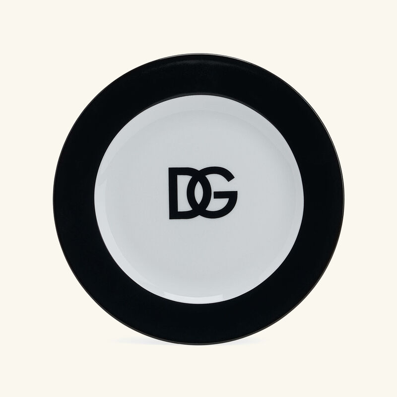 dolce gabbana casa dg logo bread plate round 17cm set of 2