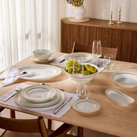 bernardaud sauvage blanc serving platter oval gold 23cm