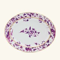 bernardaud prunus soup plate round purple 22cm