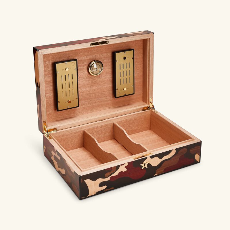 elie bleu che camouflage cigar humidor red limited edition