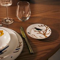 bernardaud aux oiseaux bread butter plate round gold 14cm