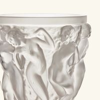 lalique bacchantes vase medium clear