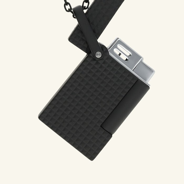 st dupont necklace lighter black