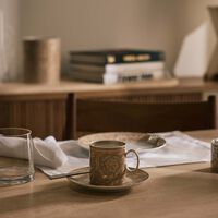 versace barocco beige coffee cup saucer