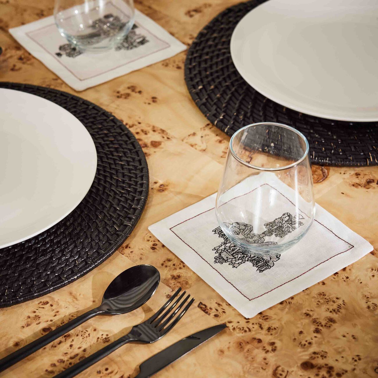 kim seybert chandeliers cocktail napkin white set of 6