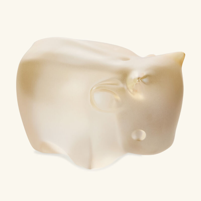 Niu Wang Wang OX Sculpture Small Gold lalique niu wang wang ox sculpture small gold