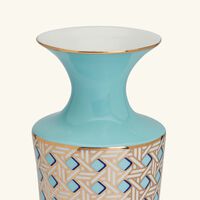 jonathan adler basketweave vase cuff small blue