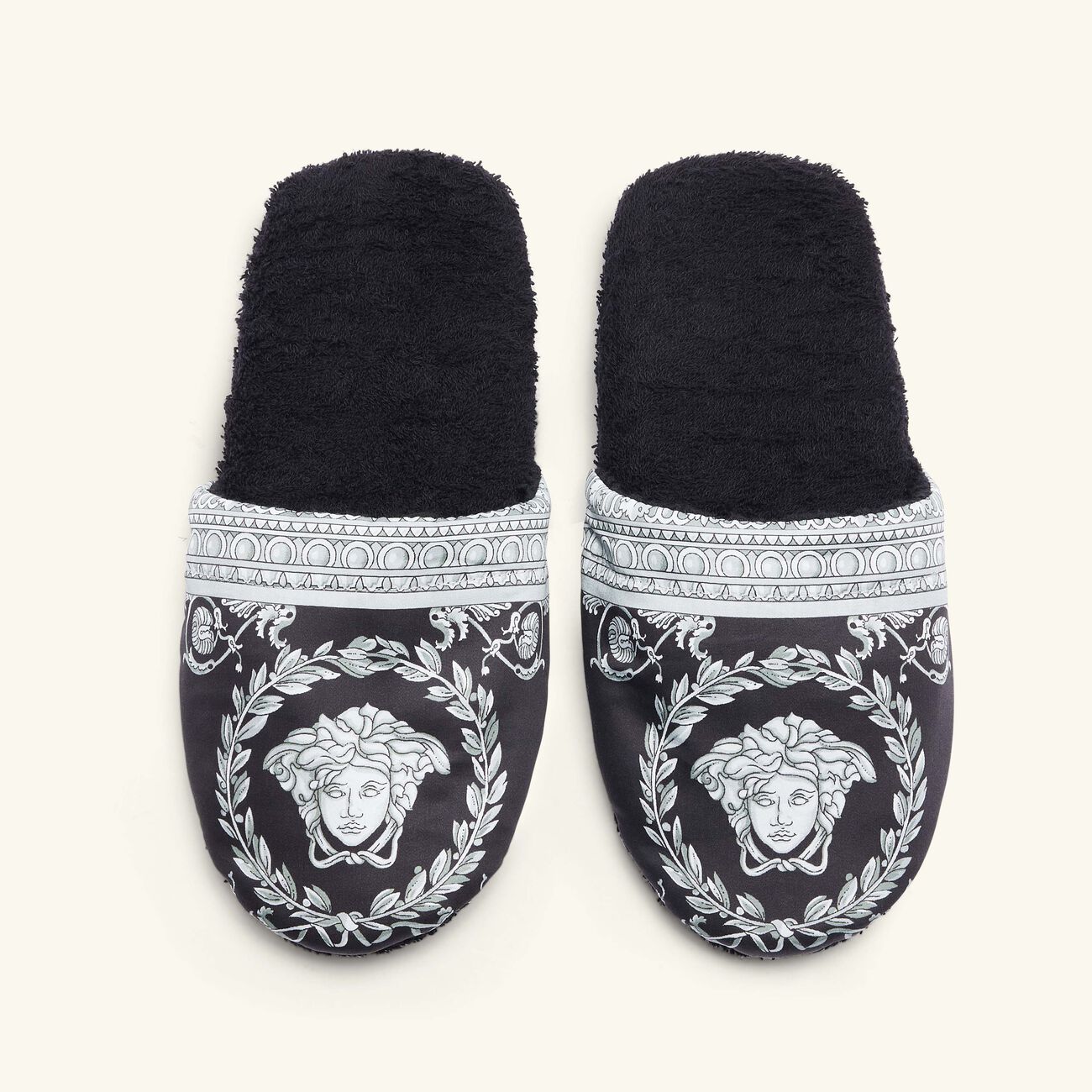 versace i love baroque slippers black