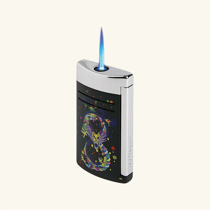 st dupont maxijet dragon lighter black