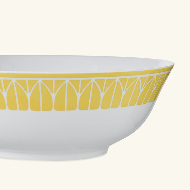 christofle malmaison riviera serving bowl yellow 25 cm