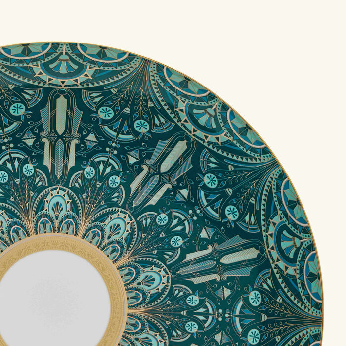 haviland r ves du nil underplate round green 32cm