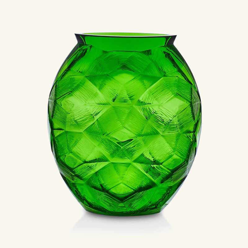 lalique tortue vase medium green