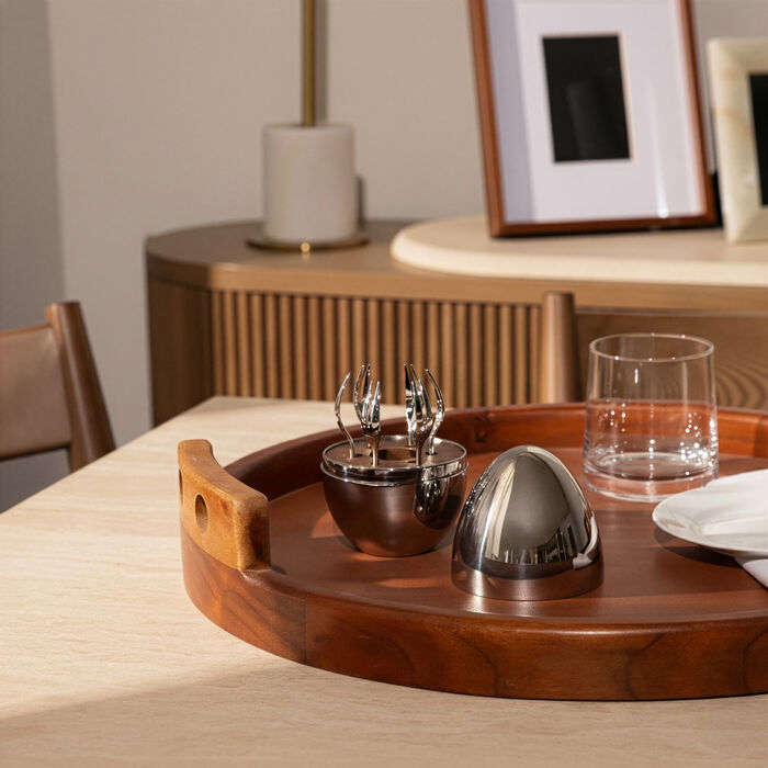 كريستوفل طقم شوك مود يامي فضي من 6 قطع