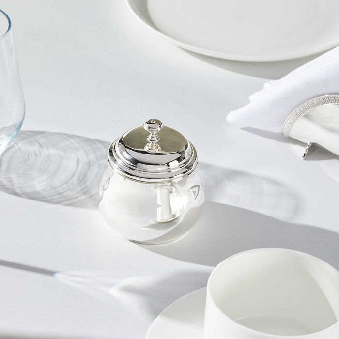 christofle albi sugar bowl silver plated