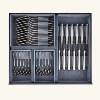 christofle perles 2 flatware set for 12 people 75 pieces stainless steel