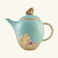 villari acapulco tea pot blue