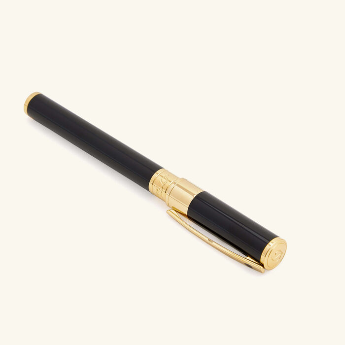 st dupont d initial rollerball pen black