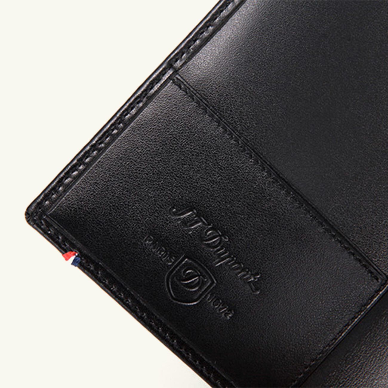 Line D Passport Holder Black 13cm st dupont line d passport holder black 13cm