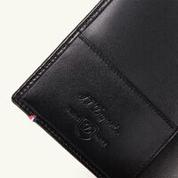 Line D Passport Holder Black 13cm st dupont line d passport holder black 13cm