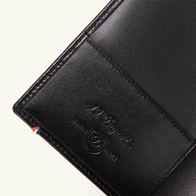 Line D Passport Holder Black 13cm st dupont line d passport holder black 13cm