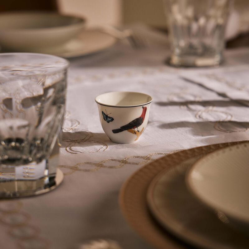 bernardaud aux oiseaux coffee cup gold