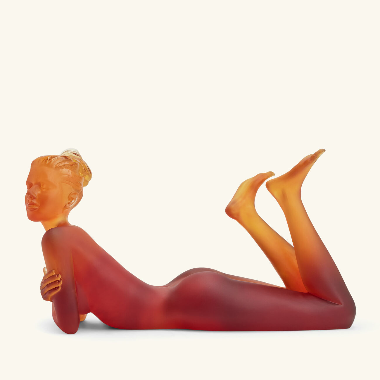 daum ad lie sculpture medium orange