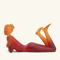 daum ad lie sculpture medium orange
