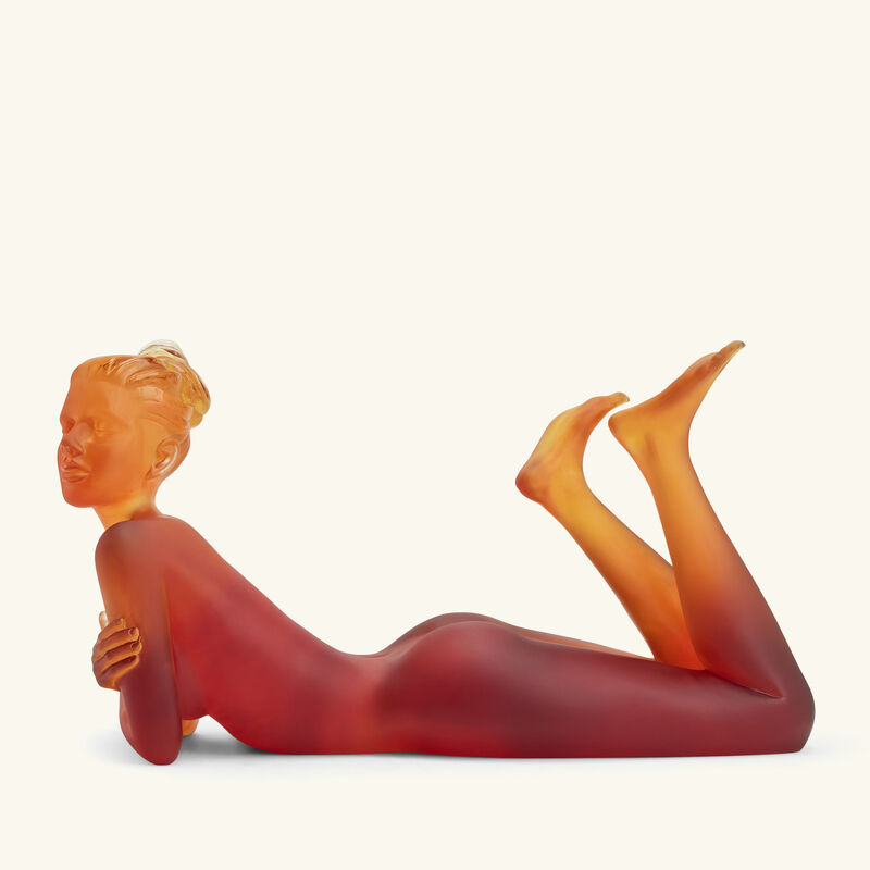 Adélie Sculpture Medium Orange daum ad lie sculpture medium orange