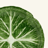 les ottomans radicchio side plate round green 22cm