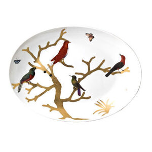 Aux Oiseaux Coupe Oval Platter, medium