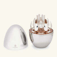 christofle mood roland garros party flatware set 24 pieces orange