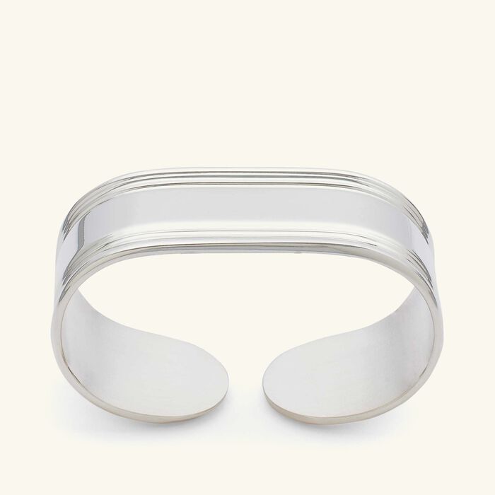 christofle open marie rose napkin ring silver