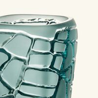 lalique terramineral magnitude vase round small blue