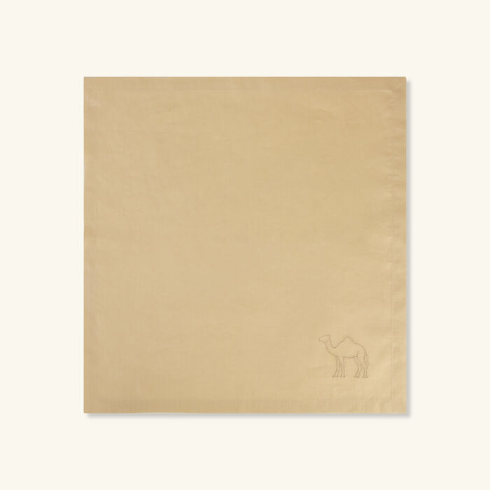catherine denoual camel napkin beige