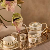 bernardaud constance tea cup   saucer gold