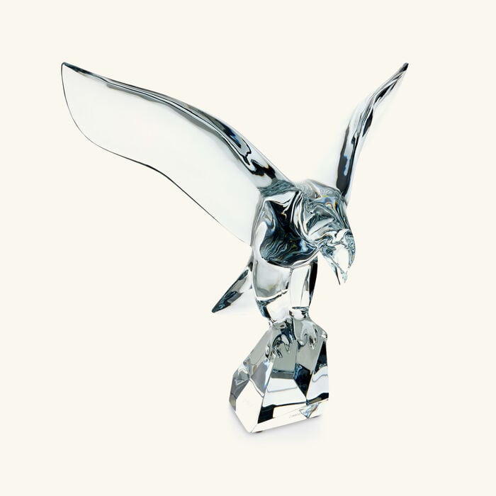 baccarat imperator eagle sculpture medium clear