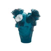 Rose Passion Blue Vase With White Flower Rose Passion Blue Vase With White Flower, small