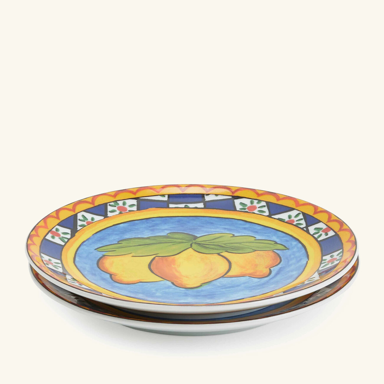 dolce gabbana casa carretto bread plate round 17cm set of 2